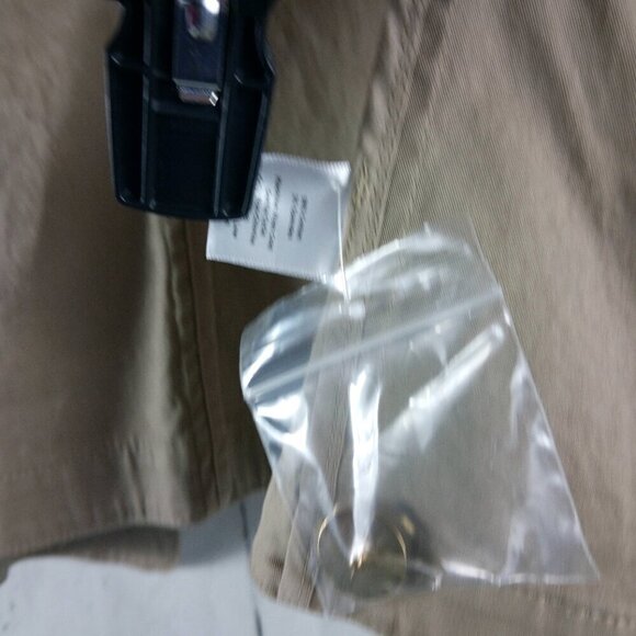 NWT $99 Talbots Petites Womens Size 12P Tan Ruffle Button Front Blazer - Picture 9 of 13